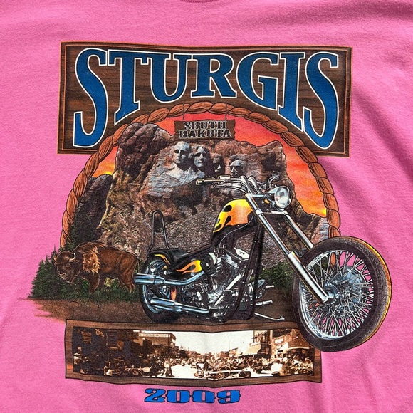 Sturgis, SD 2009 Motorcycle Rally Graphic Tee - Picture 3 of 5